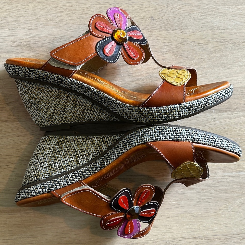 New L'ATISTE Riviera Women's Wedge Sandals Size 8.5 - Picture 4 of 15